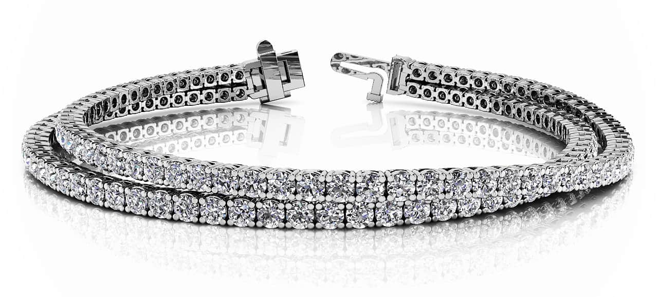 Double Strand Flexible Diamond Bracelet with 5.66 ct.(finished) 2.2mm - Image 5