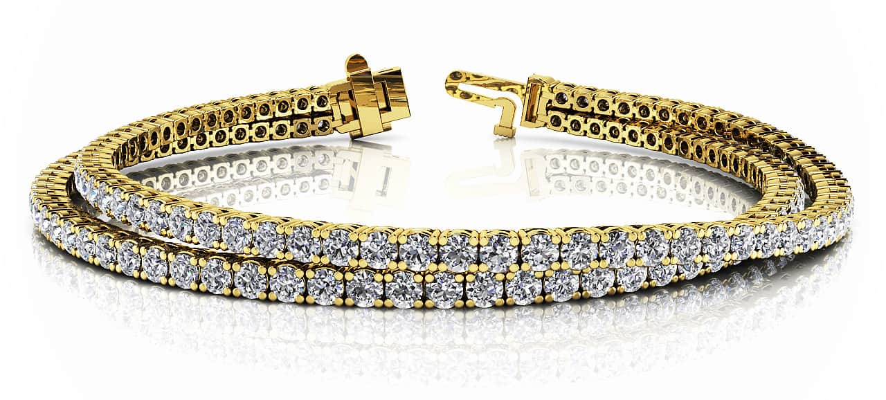 Double Strand Flexible Lab-Grown Diamond Bracelet with 5.66 ct.(finished) 2.2mm - Image 6