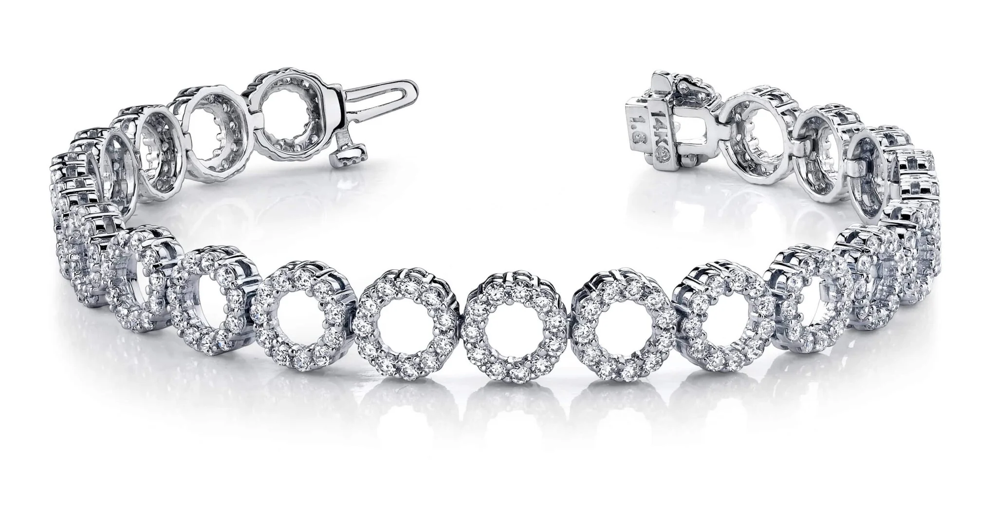 Dynamic Diamond Circle Link Diamond Bracelet with 5.06 ct.(finished) 1.6mm - Image 3