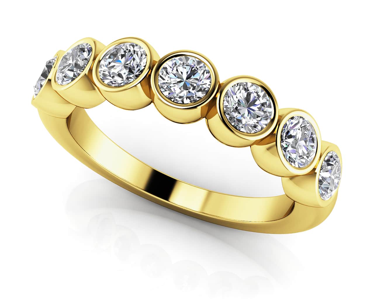 Eclipse Anniversary Diamond Ring with 1.75 ct.(finished) 4mm - Image 2