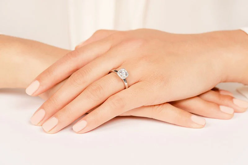 Elegant Dreams Diamond Engagement Ring with 1.14 ct. (1.00 ct. center diamond) - Image 5