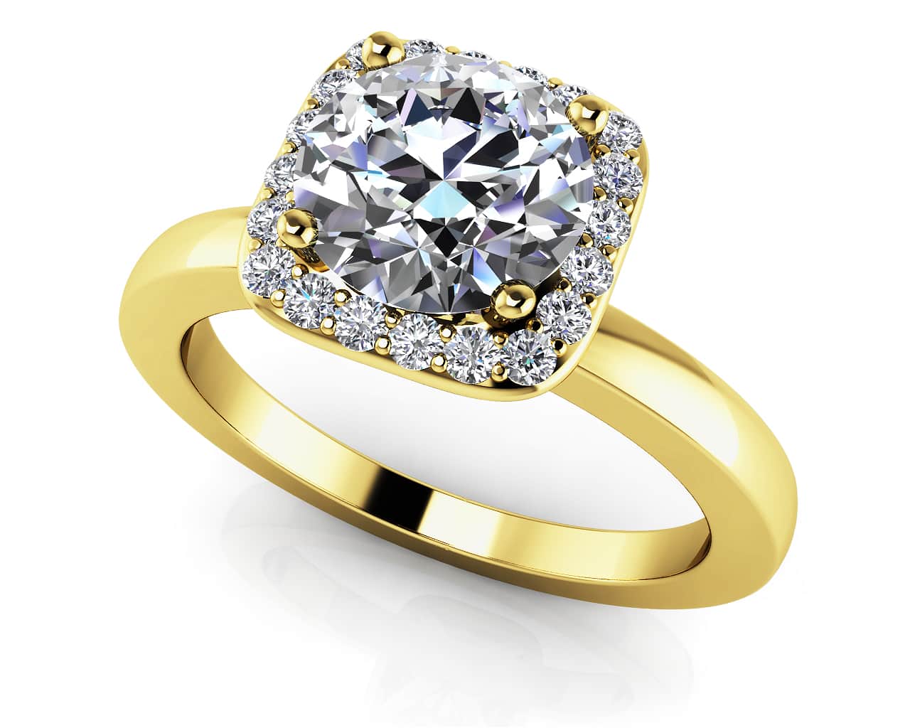 Elegant Dreams Diamond Engagement Ring with 1.65 ct. (1.50 ct. center diamond) - Image 2