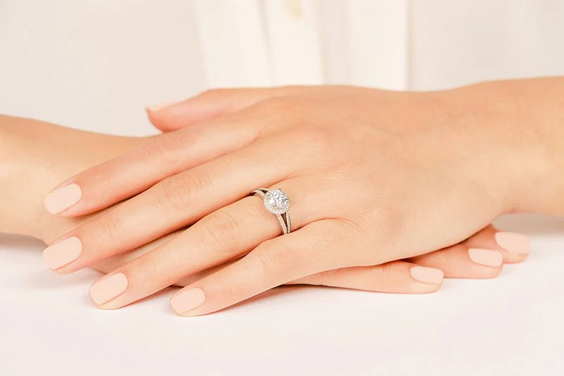 Elegant Split Shank Lab-Grown Diamond Engagement Ring with 1.72 ct. (1.25 ct. center diamond) - Image 3