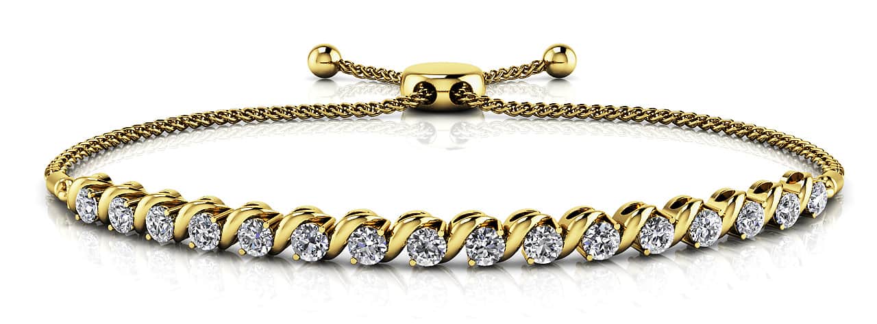 Embrace Adjustable Lab-Grown Diamond Bracelet with 0.72 ct.(finished) 2.25mm - Image 2