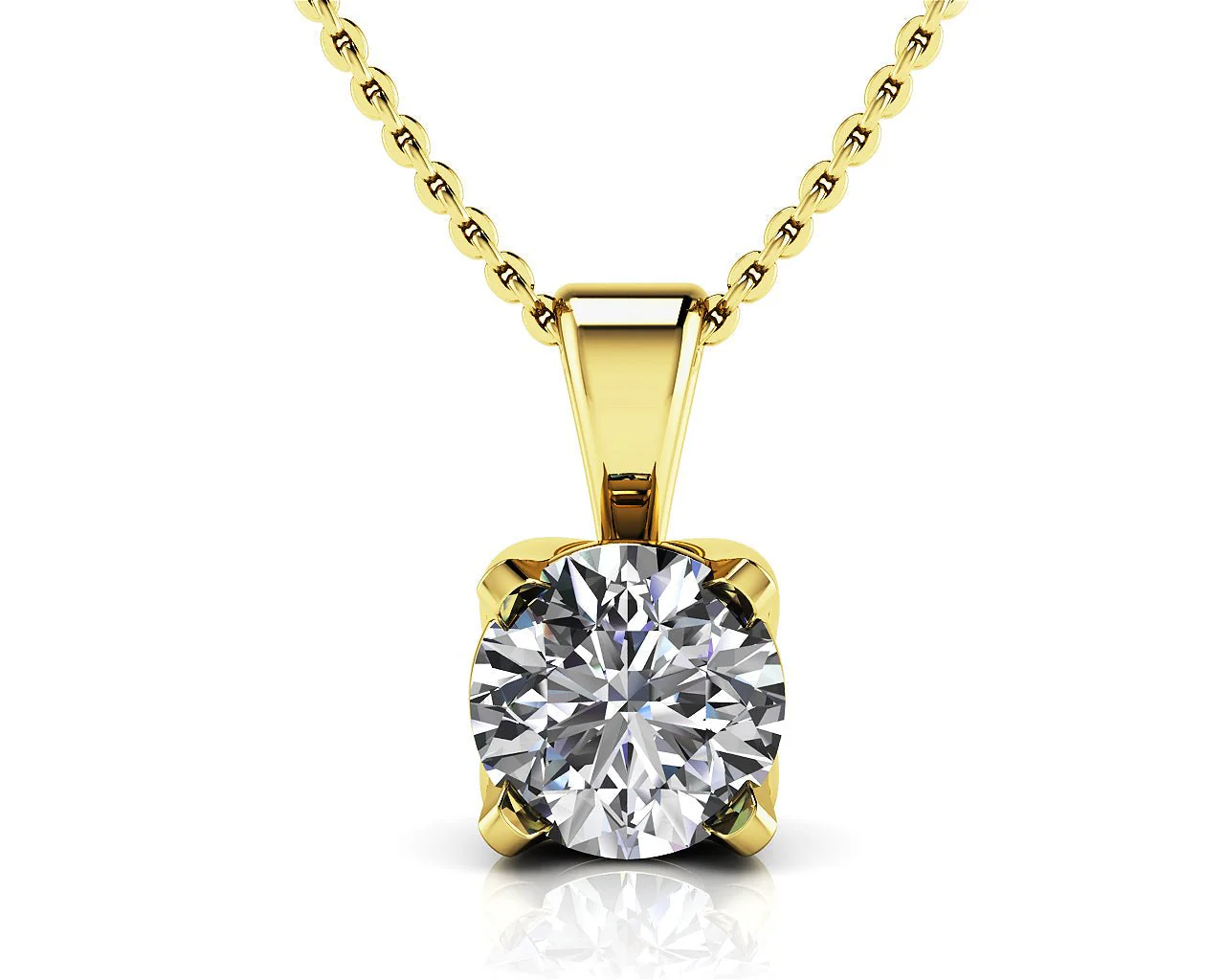 Enchanted Tulip Diamond Pendant with 0.25 ct.(finished) 4mm - Image 2