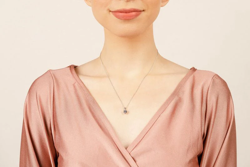 Enchanted Tulip Lab-Grown Diamond Pendant with 1.00 ct.(finished) 6.5mm - Image 4