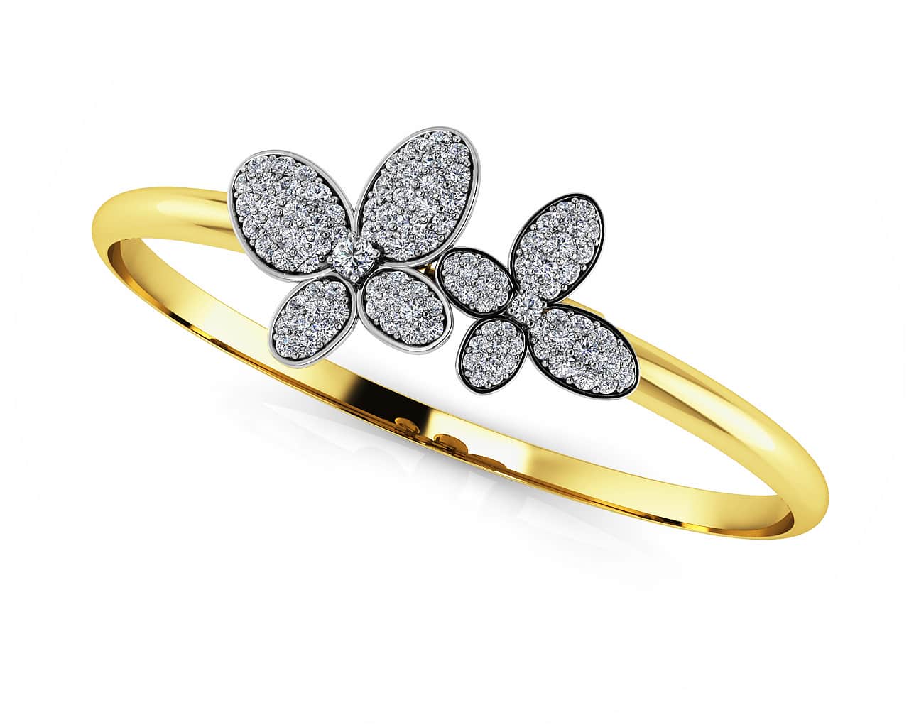 Enchanting Diamond Butterfly Bangle Diamond with 0.99 ct.(finished) - Image 2