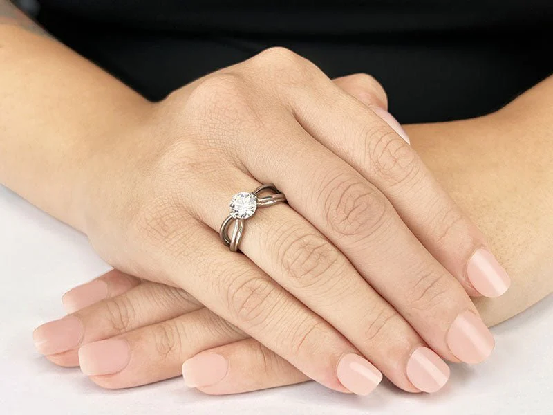Endless Love Comfort Fit Solitaire Diamond Ring with 1.00 ct.(finished) 6.5mm - Image 3
