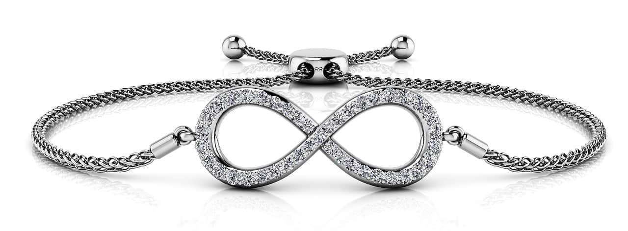 Endless Sparkle Adjustable Diamond Bracelet with 0.36 ct.(finished)