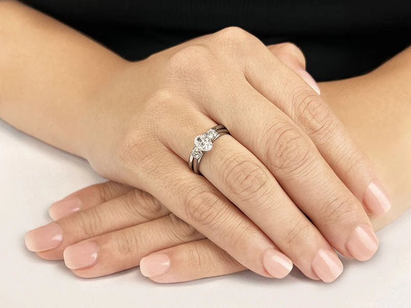 Enduring Love Lab-Grown Diamond Bridal Set with 0.81 ct. (0.60 ct. center diamond) - Image 3