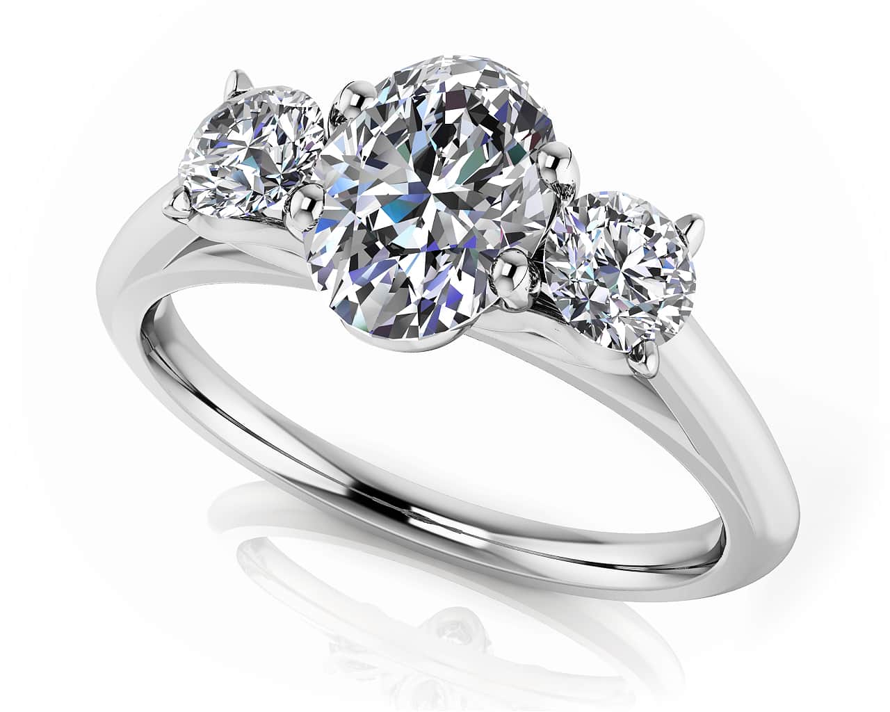 Enduring Love Diamond Engagement Ring with 2.10 ct. (1.60 ct. center diamond)
