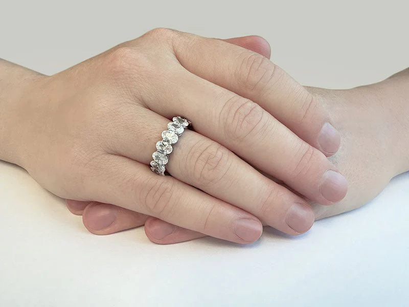 Eternal Love Oval Diamond Ring with 7.26 ct.(finished) 5x3mm - Image 3