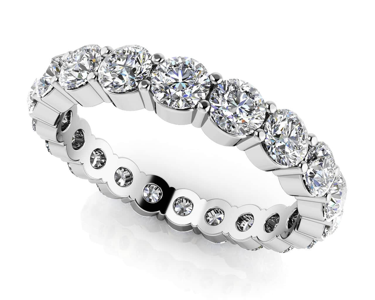 Eternally Yours Diamond Eternity Band Diamond with 4.00 ct.(finished) 4mm