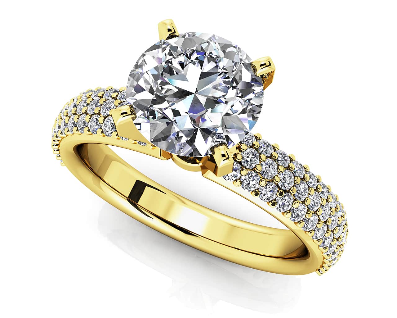 Ever After Four Prong Lab-Grown Diamond Engagement Ring with 0.92 ct. (0.50 ct. center diamond) - Image 2