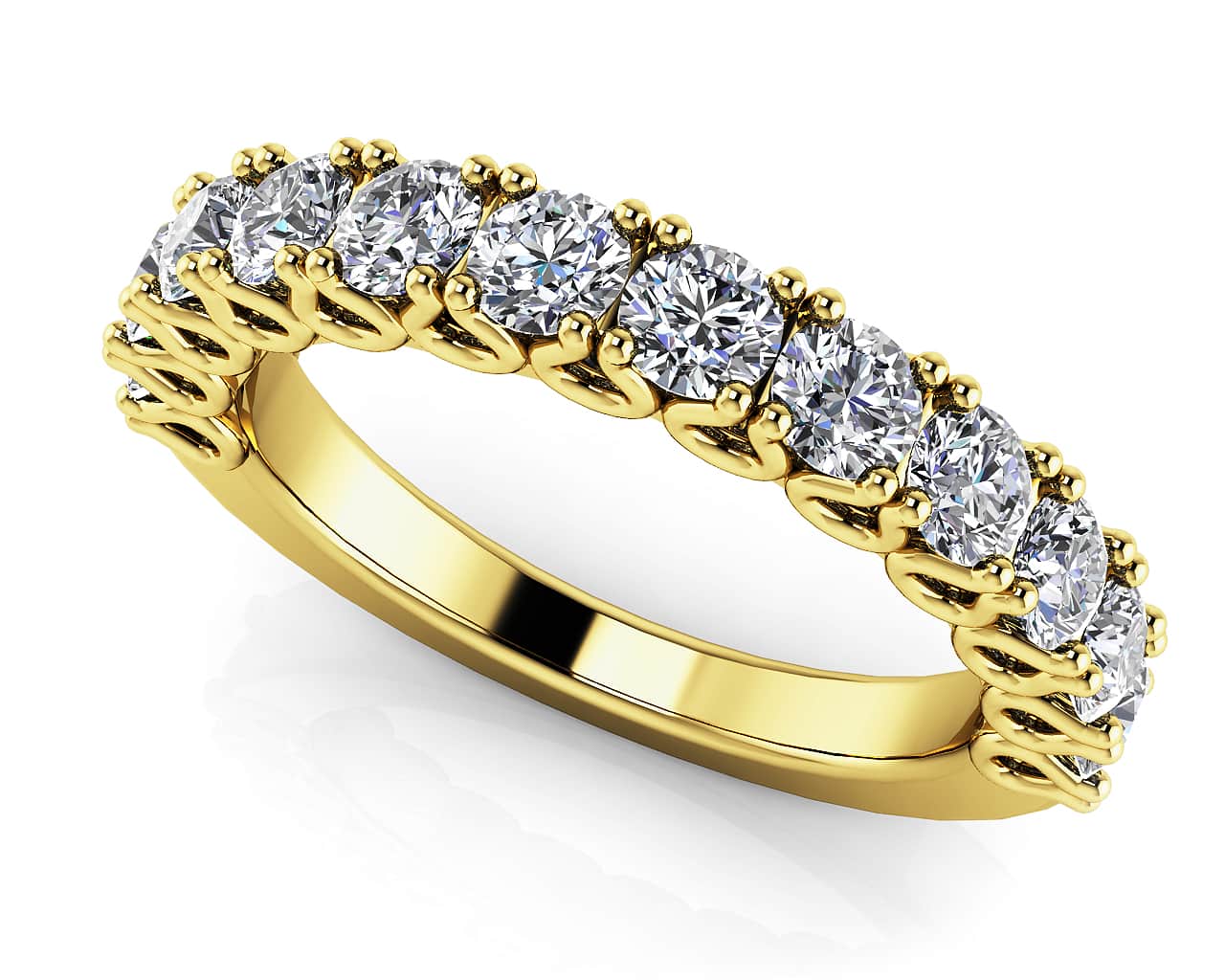 Everlasting Love Anniversary Diamond Ring with 1.60 ct.(finished) 3.5mm - Image 2