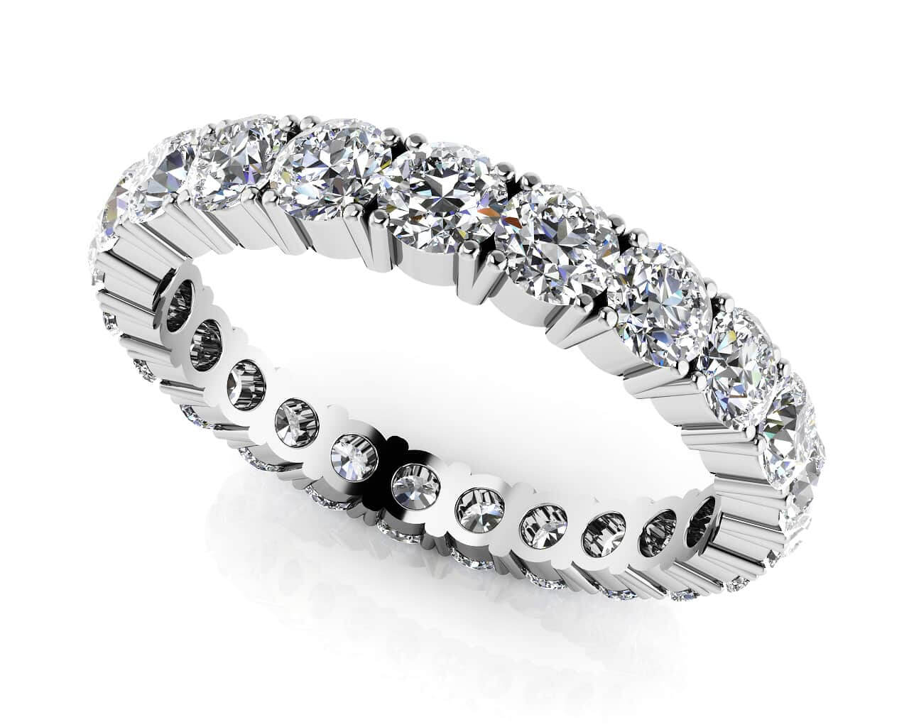 Everlasting Love Four Prong Diamond Eternity Diamond Ring with 0.99 ct.(finished) 2.0mm