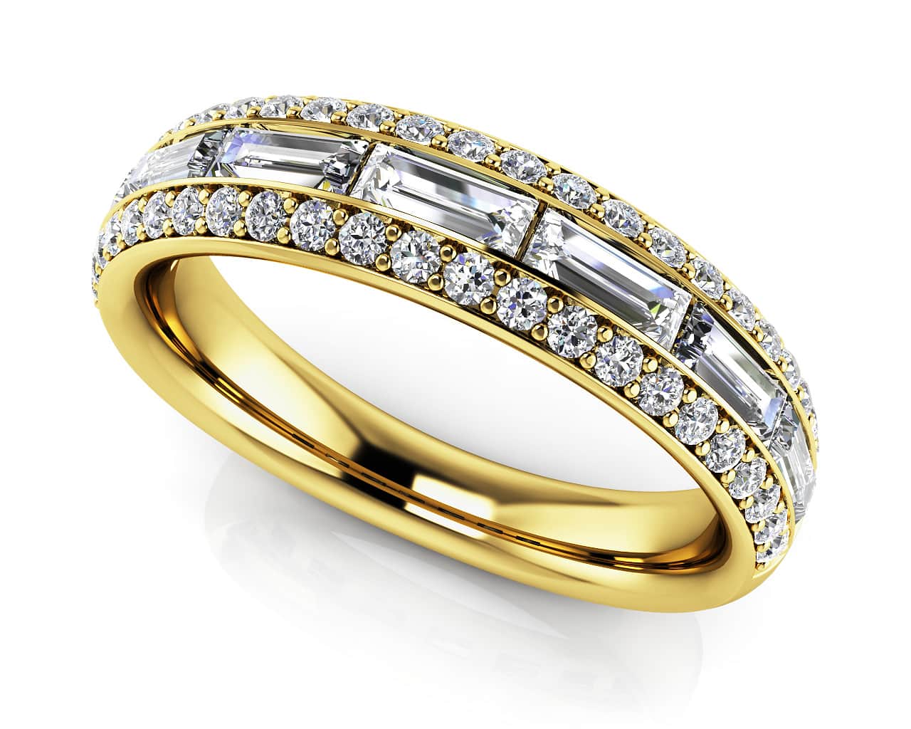 Everlasting Romance Diamond Anniversary Diamond Ring with 0.88 ct.(finished) 4x1.5mm, 1.1mm - Image 2