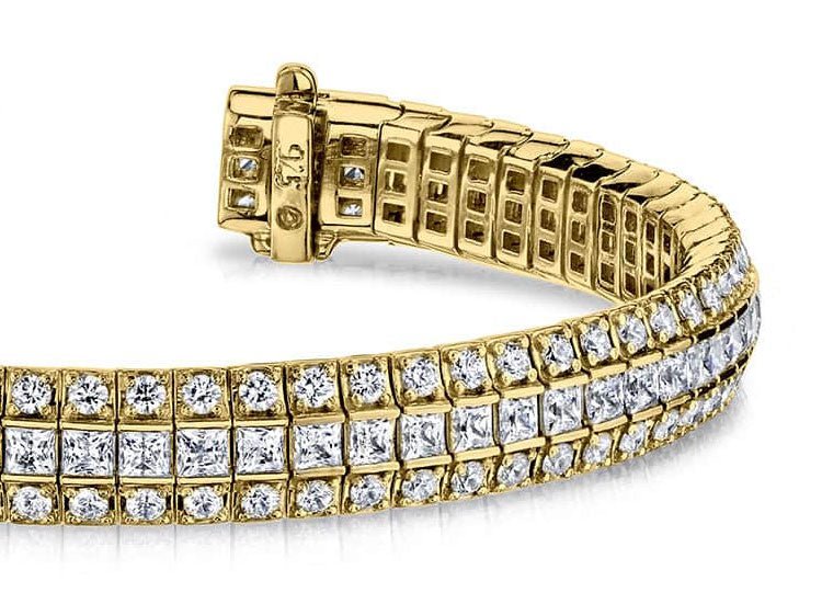 Exquisite Classic Diamond Bracelet with 9.82 ct.(finished) 2.0mm, 2.5mm - Image 2