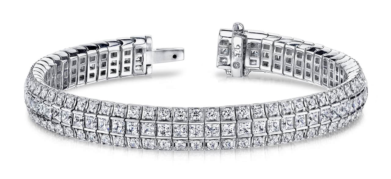 Exquisite Classic Diamond Bracelet with 9.82 ct.(finished) 2.0mm, 2.5mm - Image 5