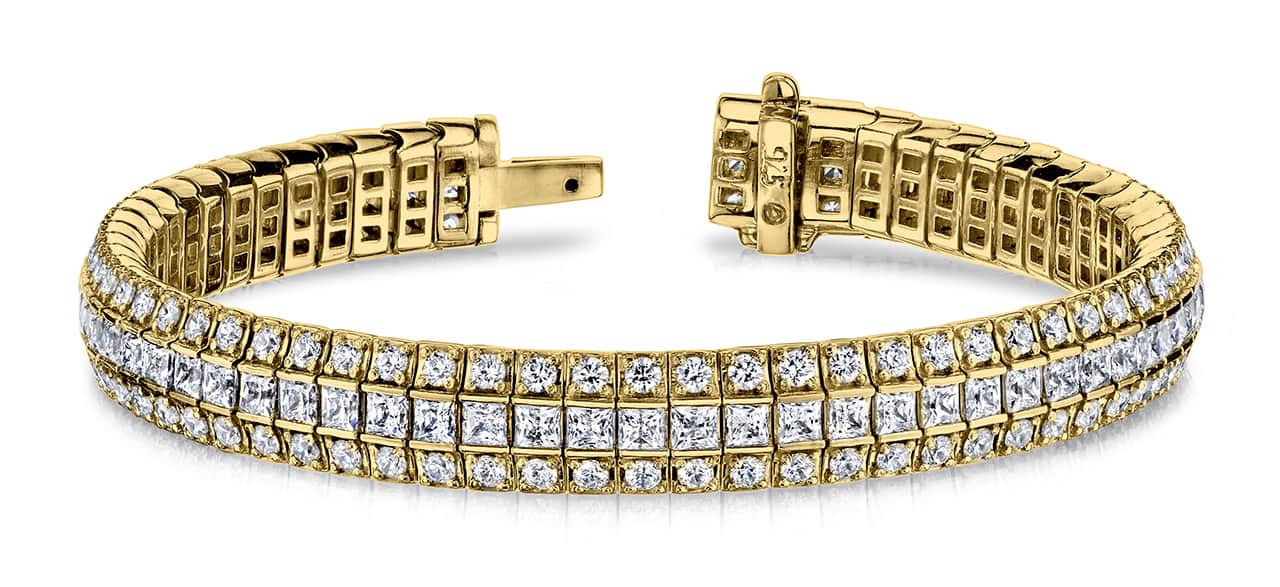 Exquisite Classic Lab-Grown Diamond Bracelet with 9.82 ct.(finished) 2.0mm, 2.5mm - Image 6