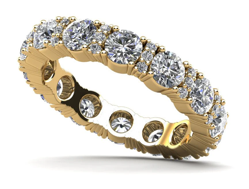 Exquisite Expression Diamond Eternity Lab-Grown Diamond Ring with 3.52 ct.(finished) 1.1mm, 4mm - Image 2