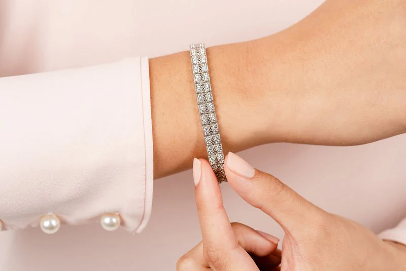 Filigree Diamond Bracelet with 4.06 ct.(finished) 1.9mm - Image 3