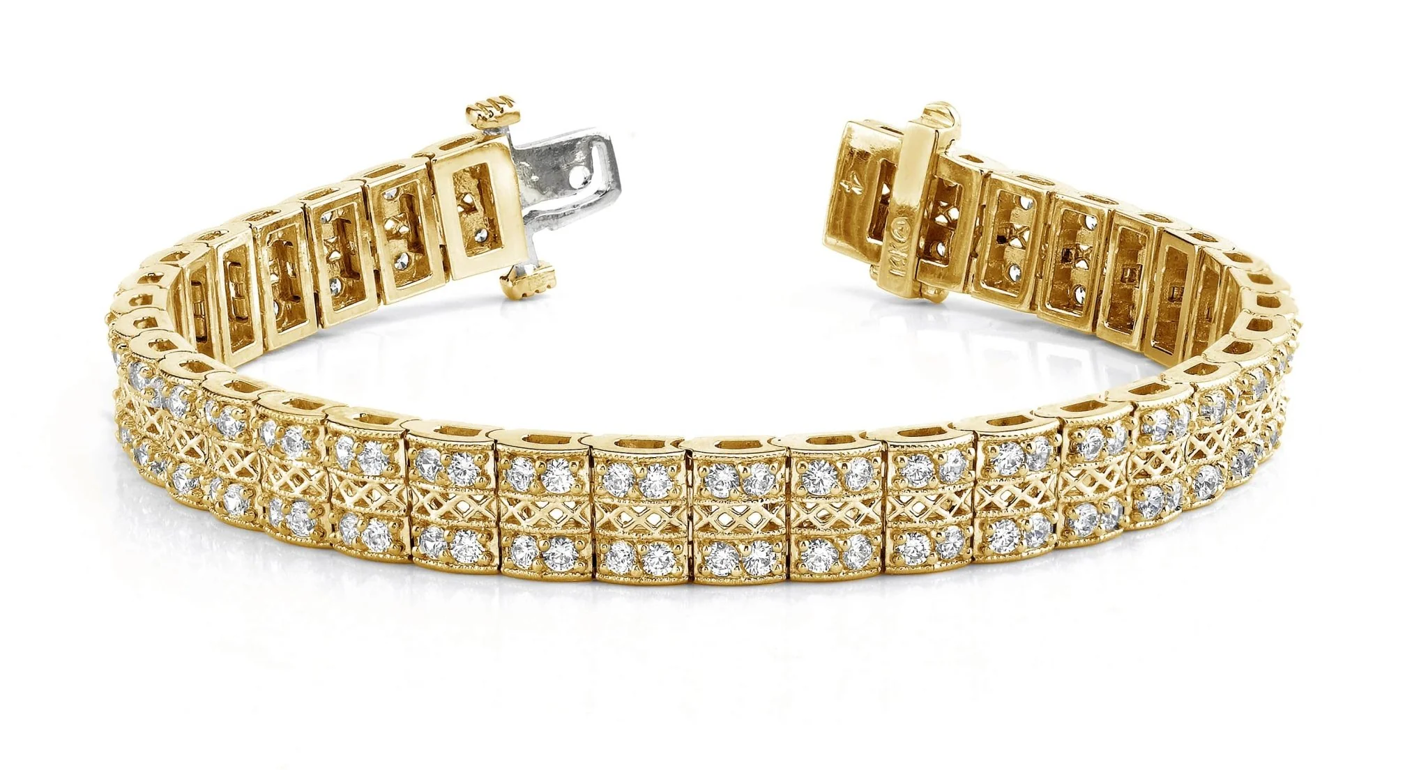 Filigree Diamond Bracelet with 4.06 ct.(finished) 1.9mm - Image 5