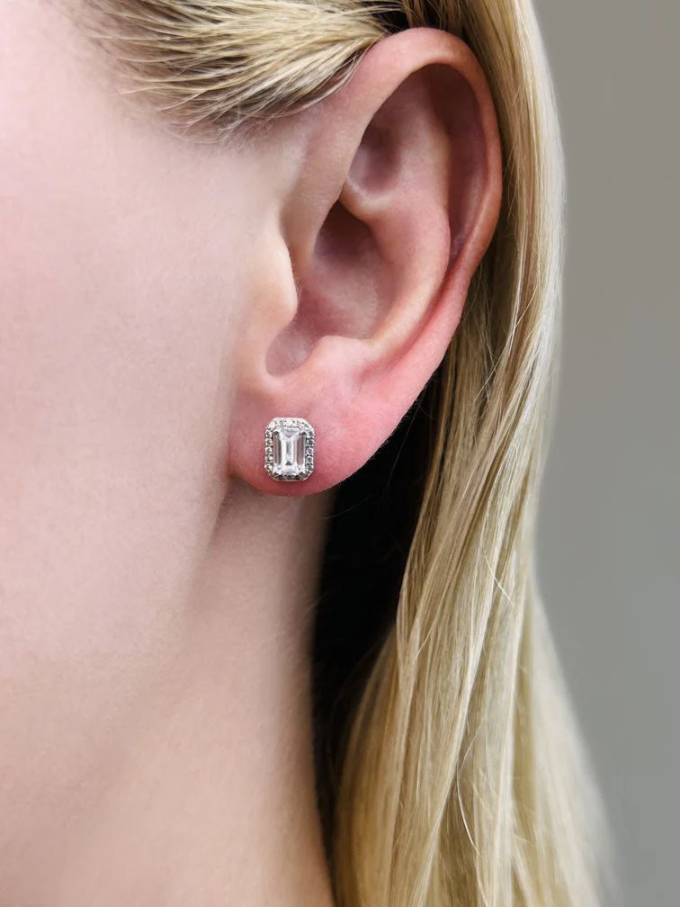 Finishing Touch Diamond Emerald Cut Halo Earrings Diamond with 2.22 ct. (2X1.00 ct. center diamonds) - Image 3