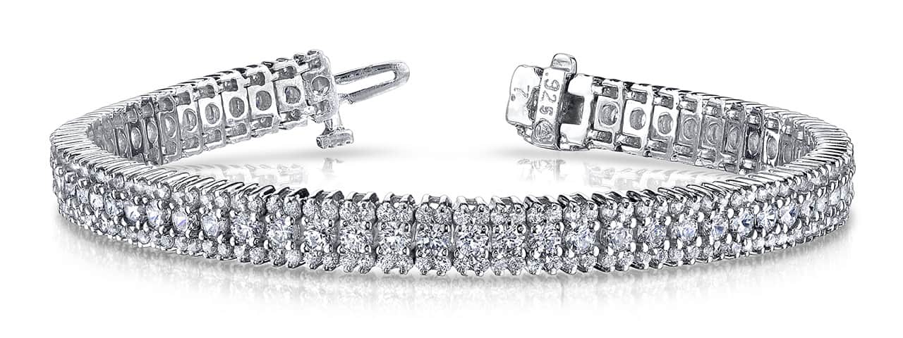 Flashy Prong Set Diamond Bracelet with 4.88 ct.(finished) 1.2mm, 2.2mm - Image 5