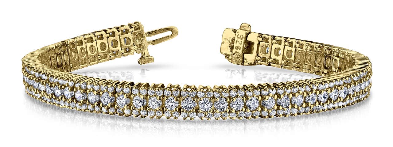 Flashy Prong Set Lab-Grown Diamond Bracelet with 6.82 ct.(finished) 1.3mm, 2.6mm - Image 6