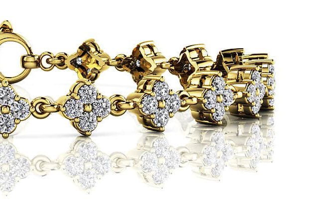 Fleur Link Diamond Bracelet with 1.85 ct.(finished) 1.75mm - Image 2