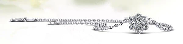 Flower Burst Lab-Grown Diamond Pendant with 0.42 ct.(finished) 2.5mm - Image 3