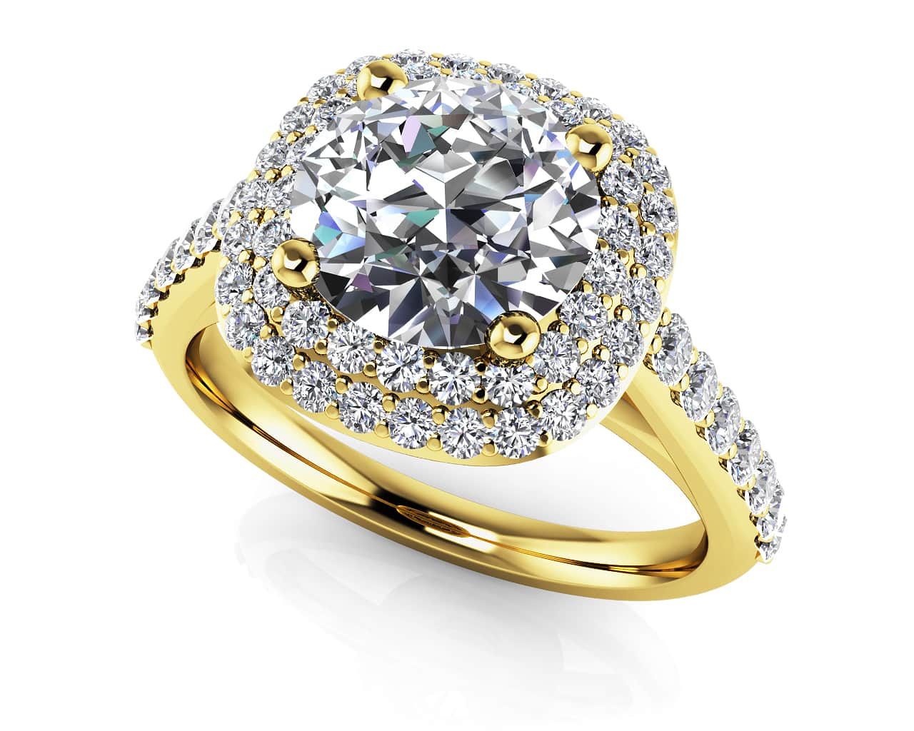 Forever Yours Lab-Grown Diamond Engagement Ring with 1.31 ct. (0.75 ct. center diamond) - Image 2