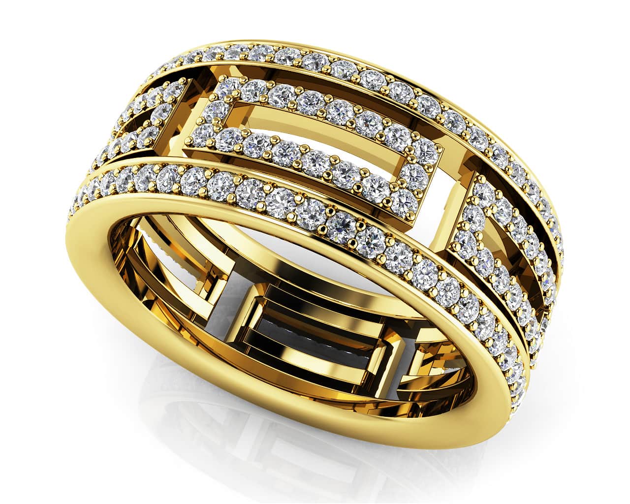 Glamorous Diamond Lab-Grown Diamond Eternity Ring with 1.10 ct.(finished) 1mm - Image 2