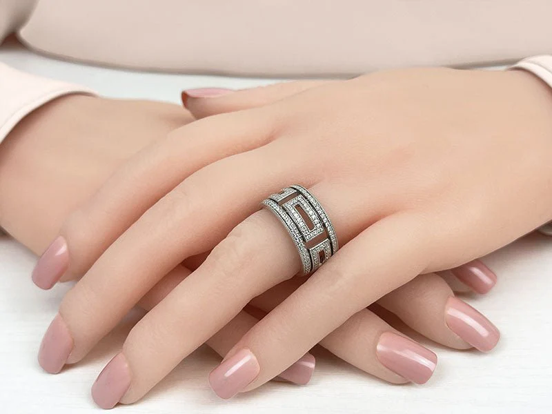 Glamorous Diamond Lab-Grown Diamond Eternity Ring with 1.10 ct.(finished) 1mm - Image 3