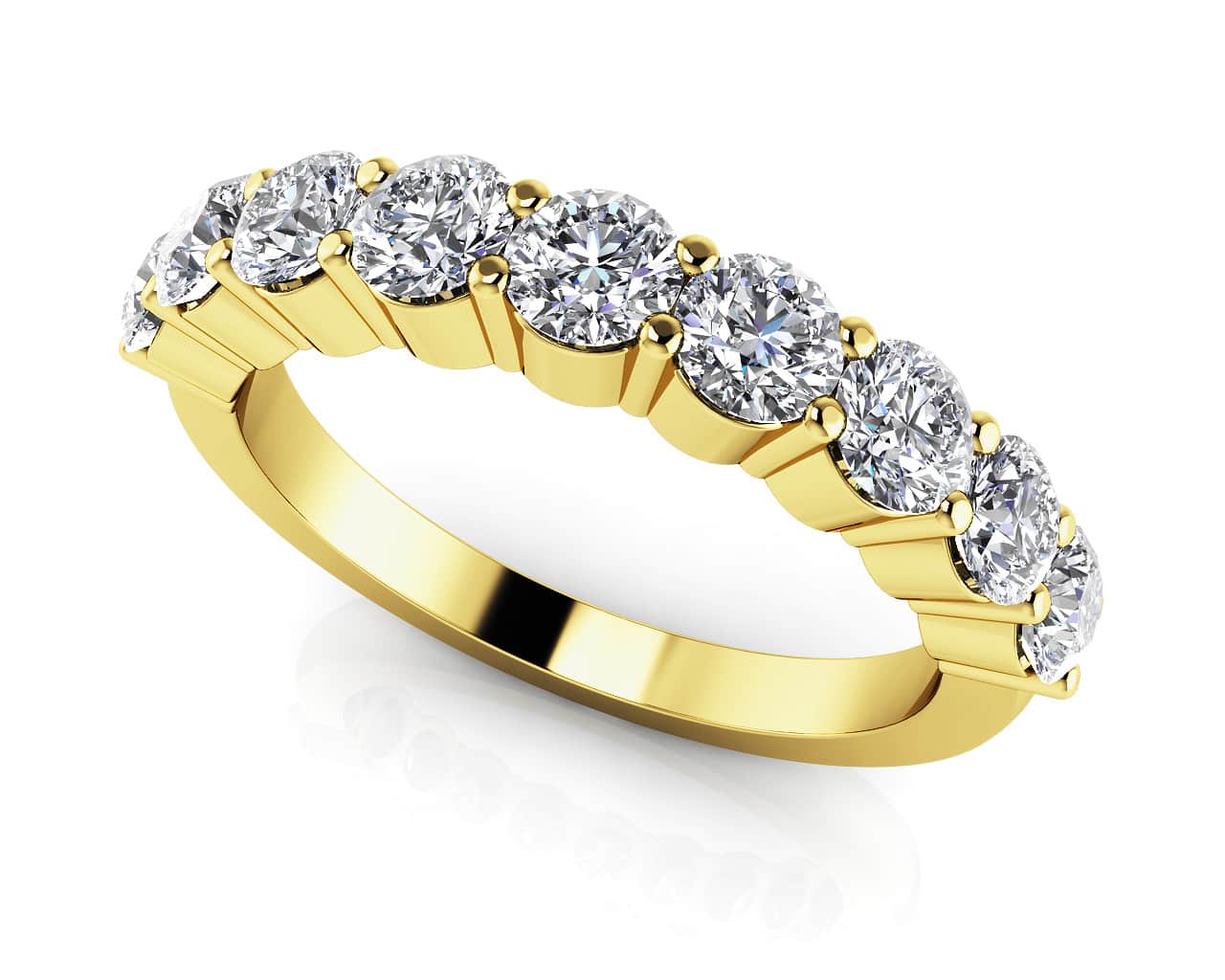 Gleaming Brilliance Diamond Anniversary Diamond Ring with 2.45 ct.(finished) 4.5mm - Image 2