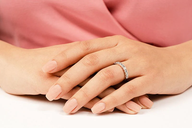 Gleaming Brilliance Lab-Grown Diamond Anniversary Ring with 1.04 ct.(finished) 3.1mm - Image 4