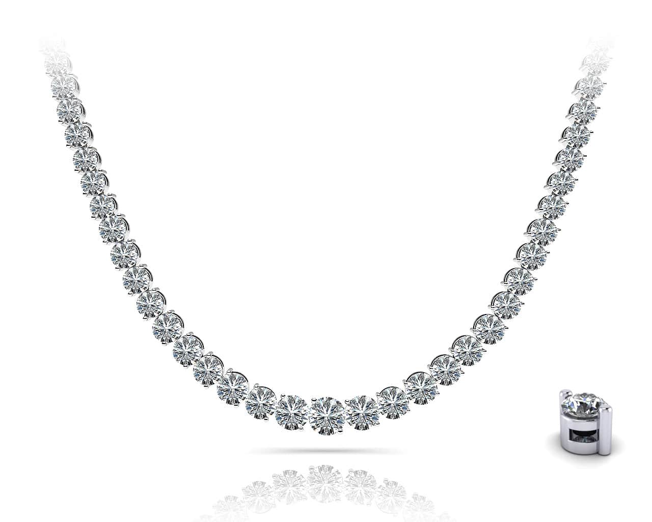 Graduated Diamond Strand Diamond with 8.23 ct.(finished) - Image 3