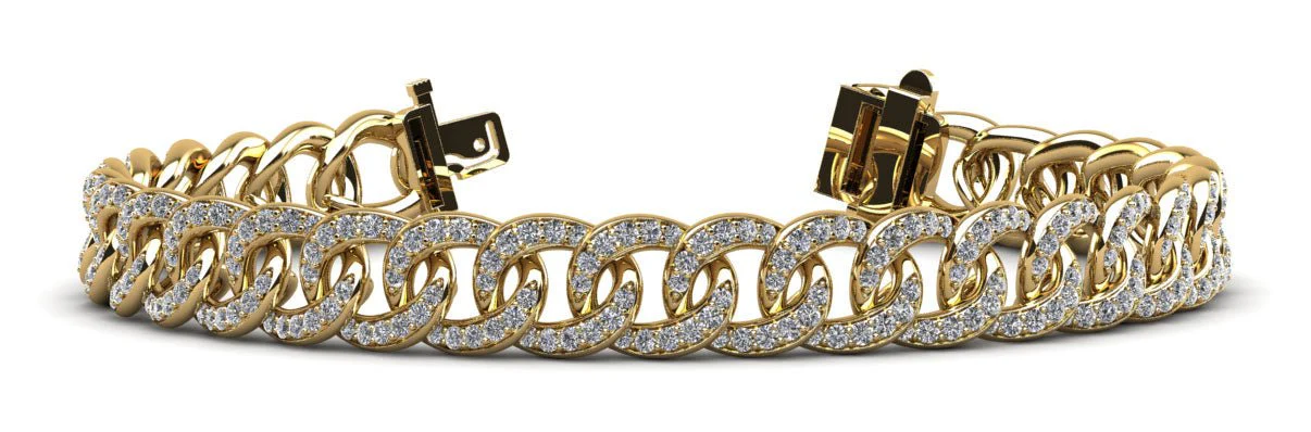 Graduated Diamond Swirl Bracelet for Women Lab-Grown Diamond with 2.88 ct.(finished) 1.1mm, 1.2mm, 1.25mm - Image 2
