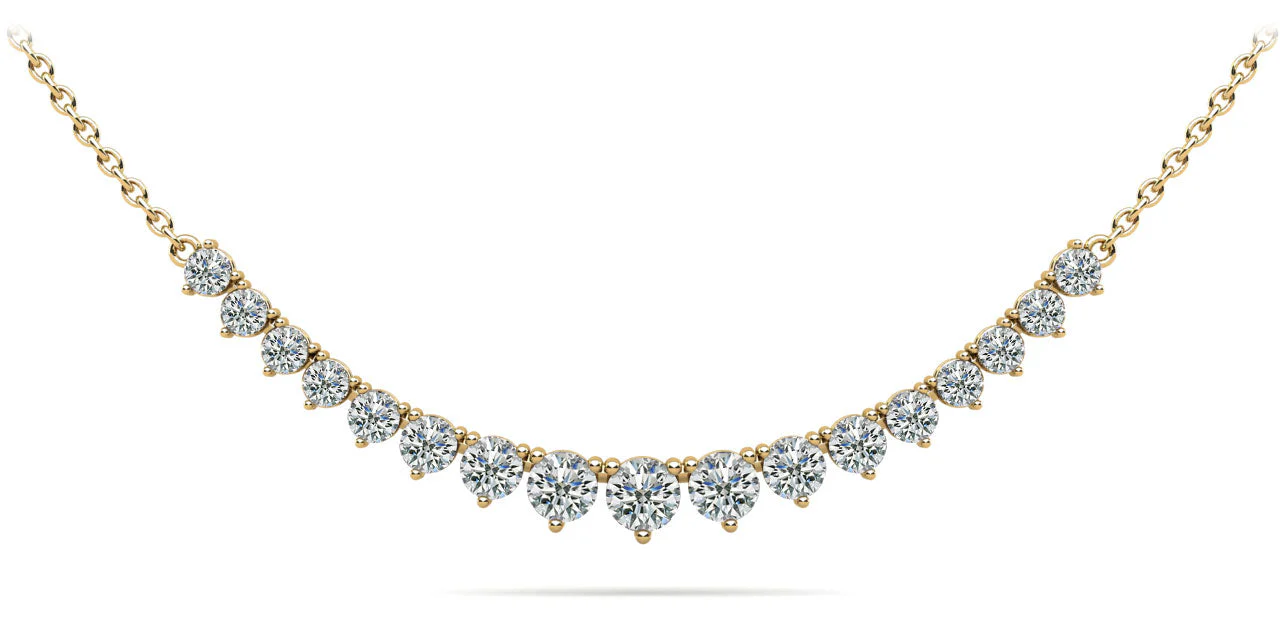 Graduated Red Carpet Diamond Necklace With Chain Lab-Grown Diamond  with 2.01 ct.(finished) - Image 5