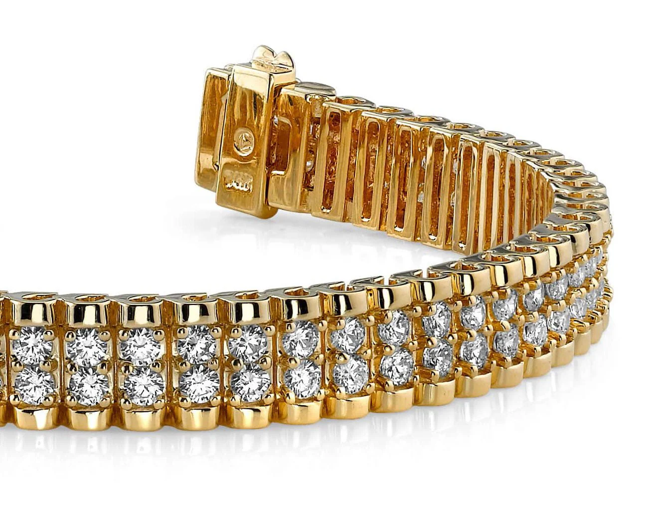 Grand Double Lab-Grown Diamond Bracelet with 1.98 ct.(finished) 1.3mm - Image 2
