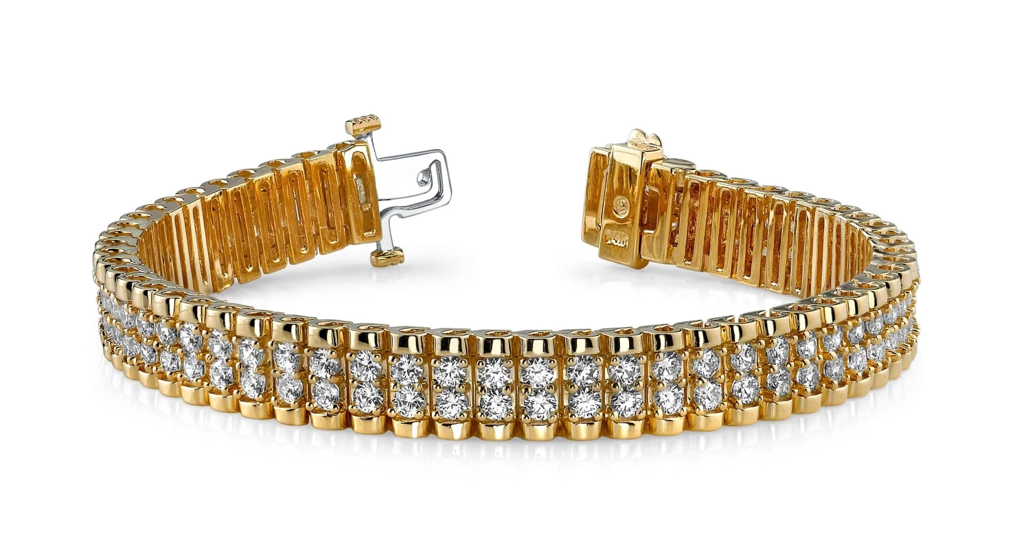 Grand Double Lab-Grown Diamond Bracelet with 6.05 ct.(finished) 2.5mm - Image 3