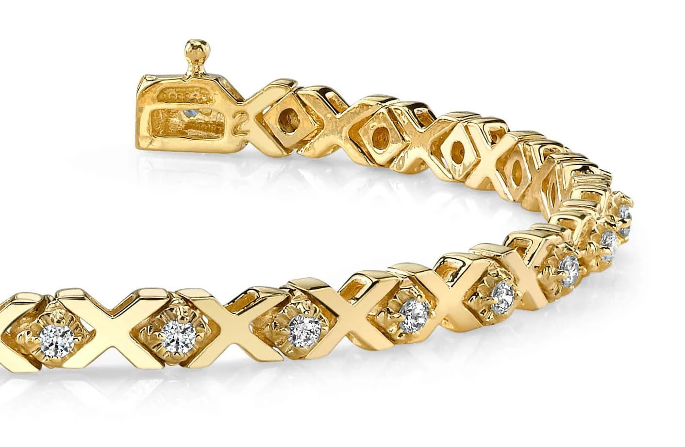 Illusion X And Lab-Grown Diamond Bracelet with 0.91 ct.(finished) 2.0mm - Image 2