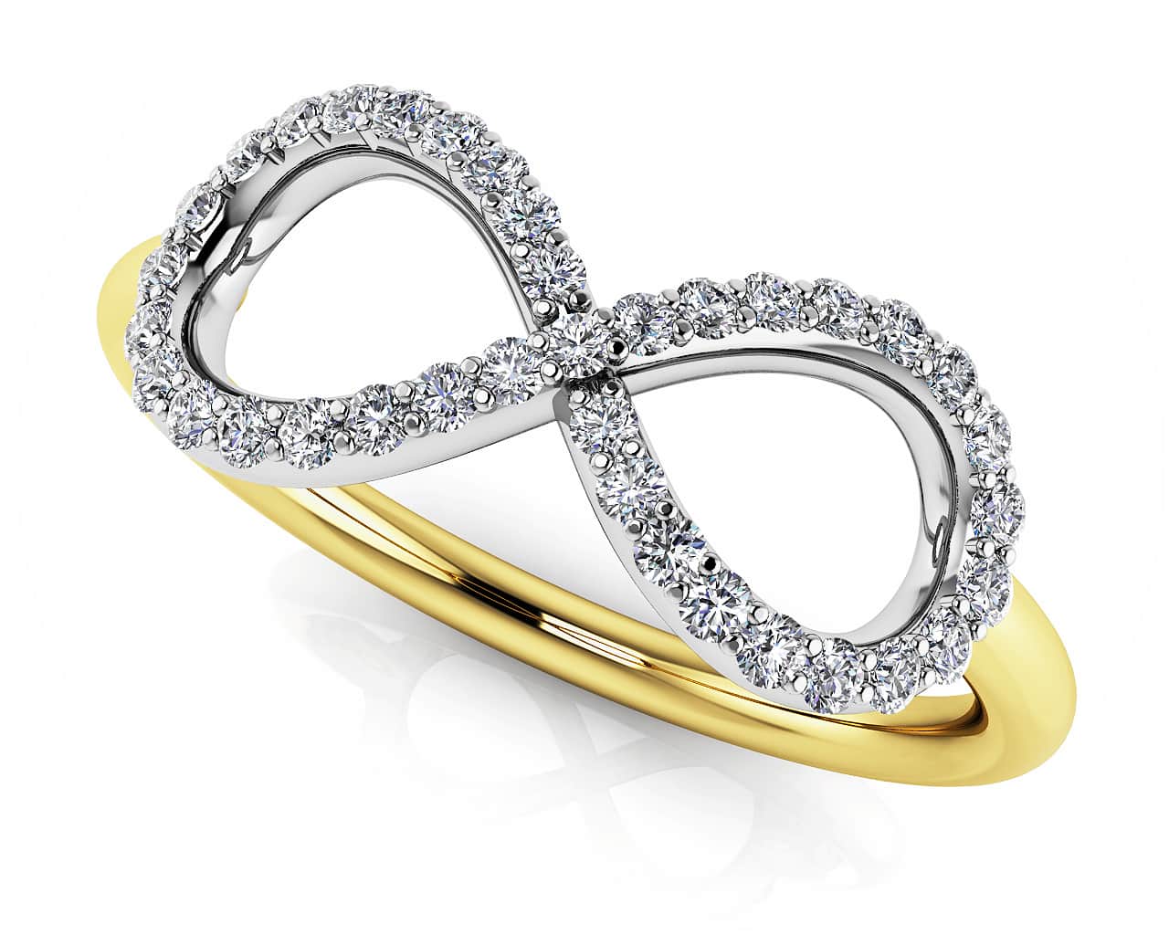 Infinite Expression Diamond Ring with 0.24 ct.(finished) 1mm, 1.1mm, 1.2mm - Image 2