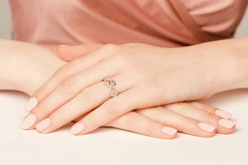 Infinite Loving Expression Ring In Lab-Grown Diamond  with 0.21 ct.(finished) 1mm, 1.1mm, 1.2mm - Image 5