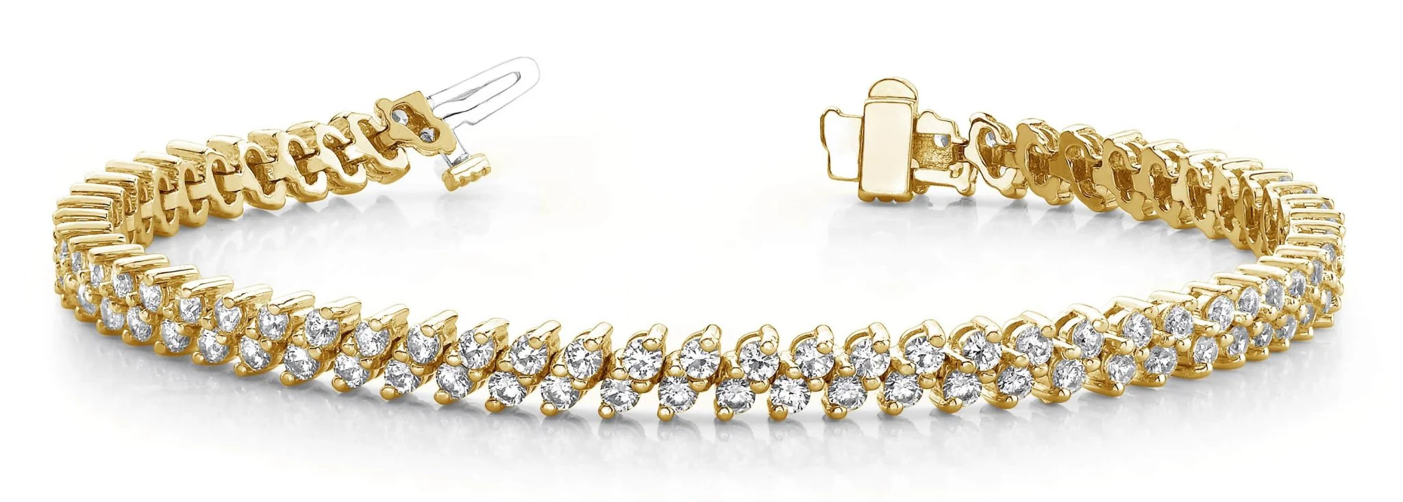 Italic Diamond Tennis Bracelet Lab-Grown Diamond with 6.15 ct.(finished) 2.5mm - Image 5