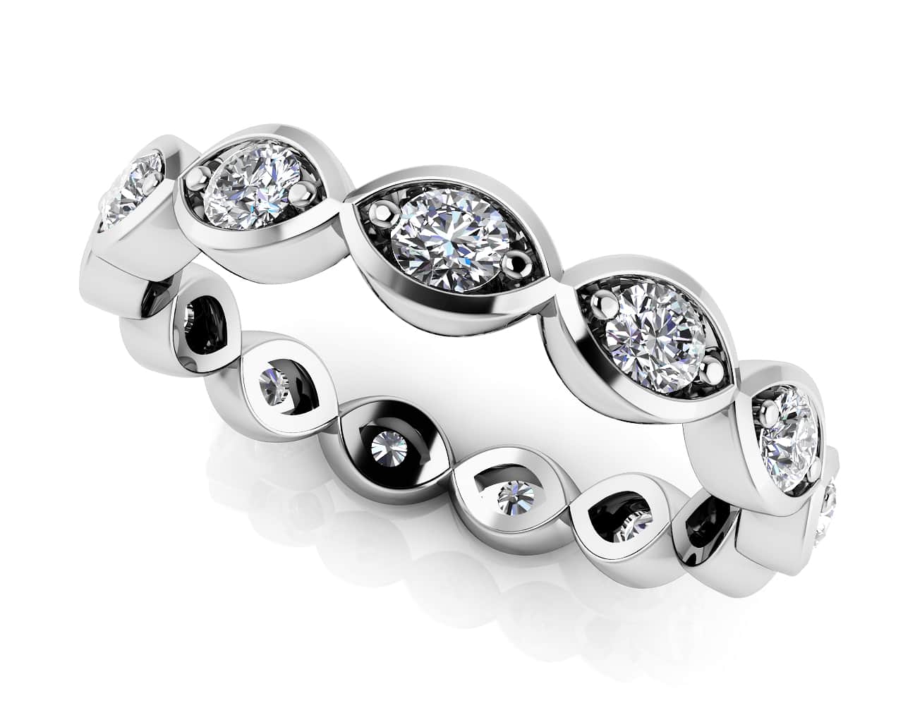 Joie Eternity Lab-Grown Diamond Ring with 0.75 ct.(finished) 2.7mm