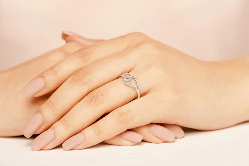 Lasting Hearts Lab-Grown Diamond Ring with 0.19 ct.(finished) 1mm - Image 5