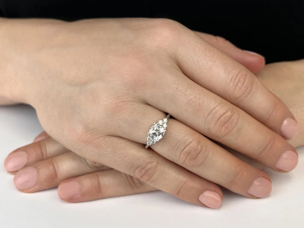 Lasting Impression Cushion Diamond Engagement Ring with 0.71 ct. (0.50 ct. center diamond) - Image 3