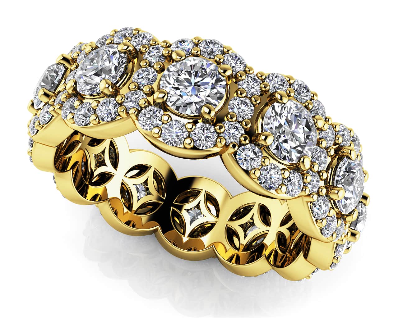 Lasting Love Eternity Diamond Ring with 2.56 ct.(finished) 1.3mm, 3.2mm - Image 2